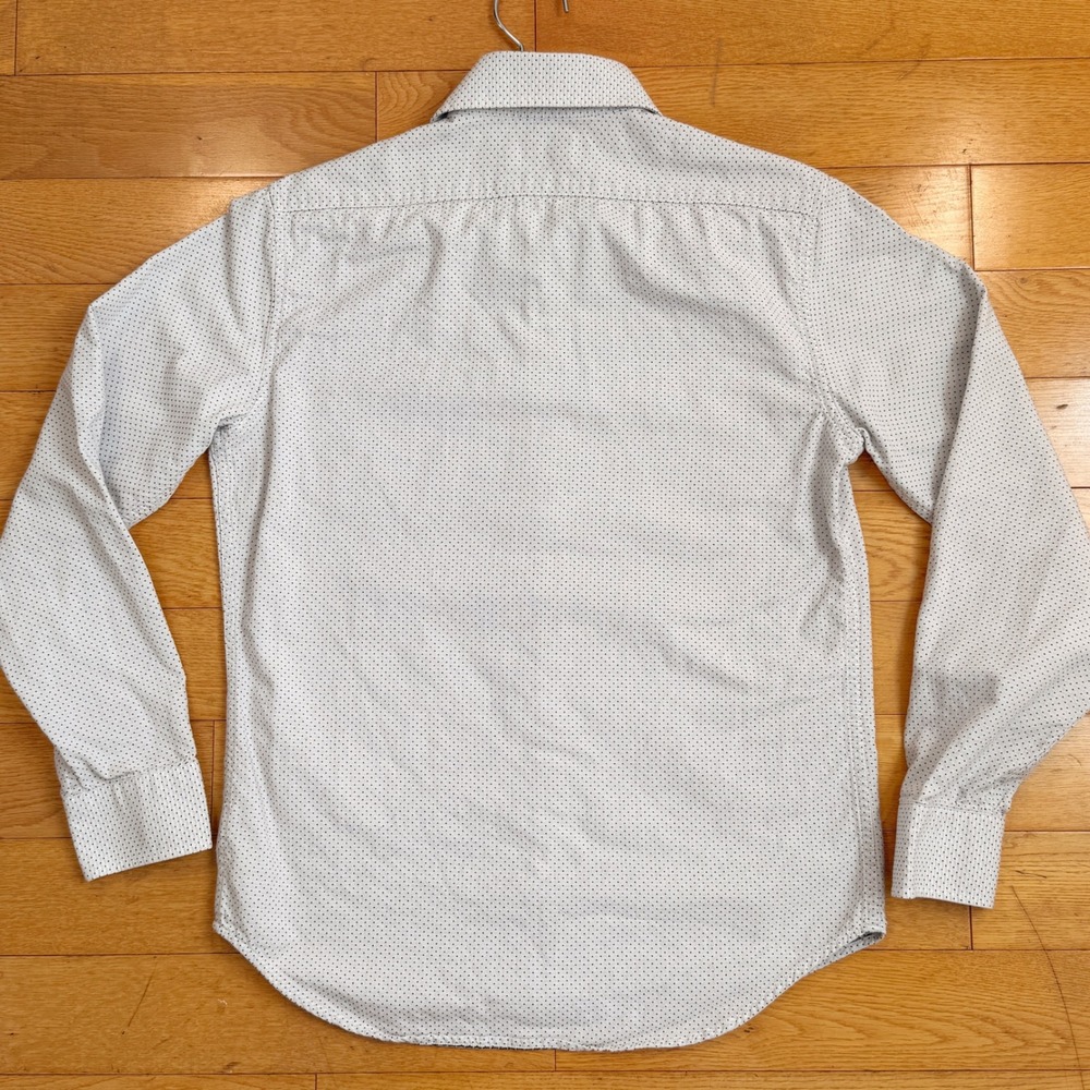 TAYLOR STITCH Size 38 Dot Print Long Sleeve Button Up Shirt Organic Cotton - Picture 7 of 7